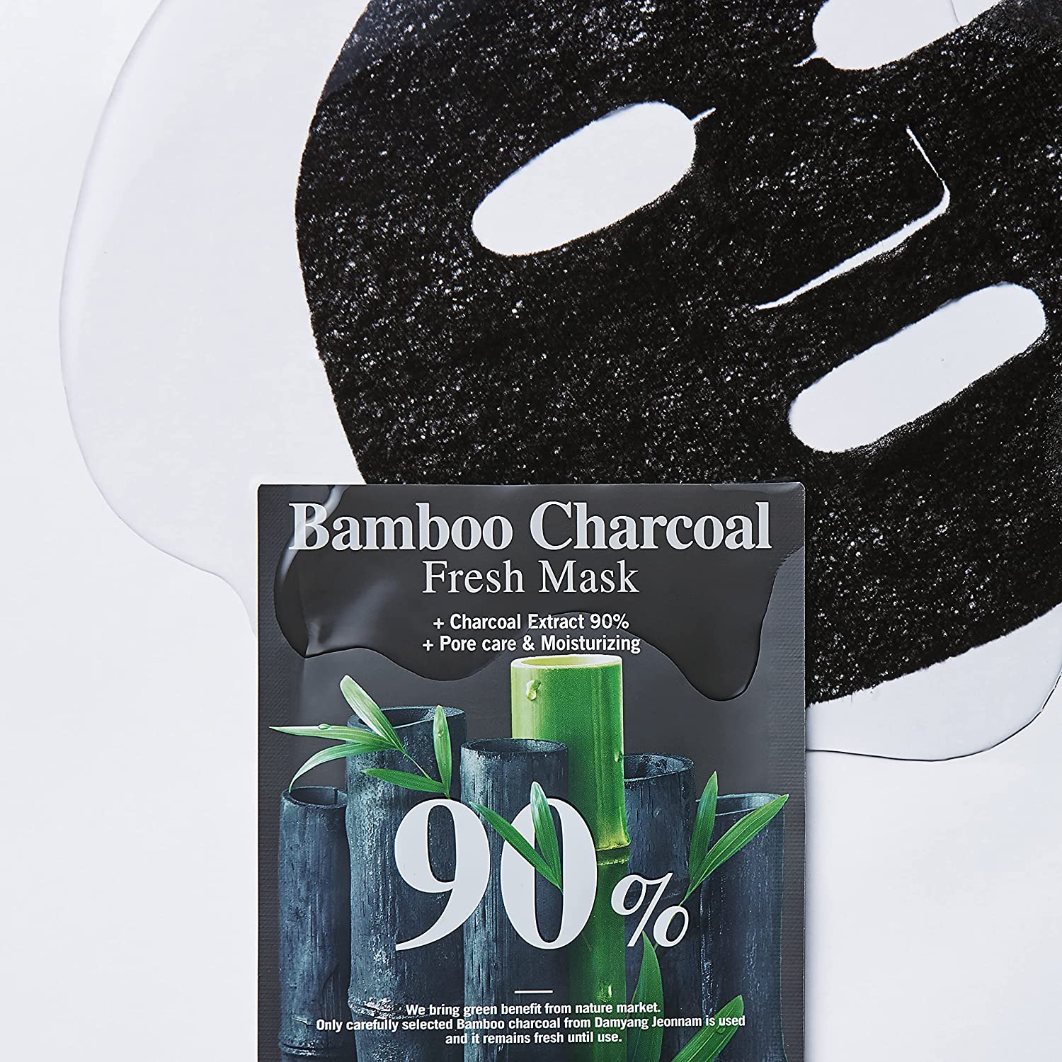Bamboo Charcoal 90% Fresh Mask [1pc] - Image 2