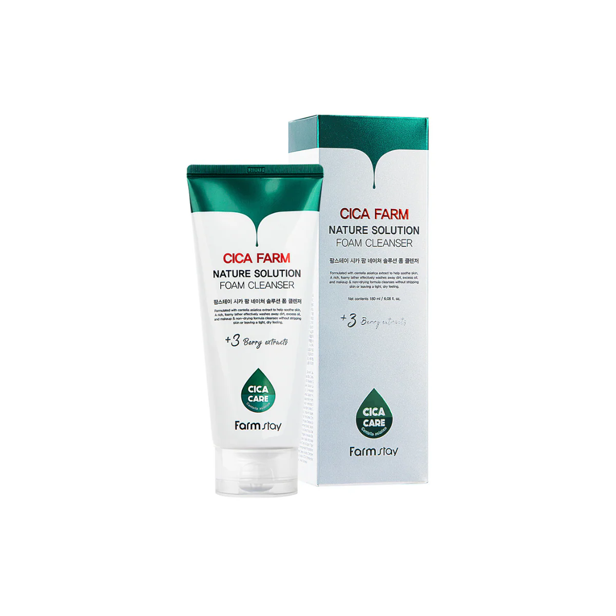 Cica Farm Nature Solution Foam Cleanser [180ml] - Image 5