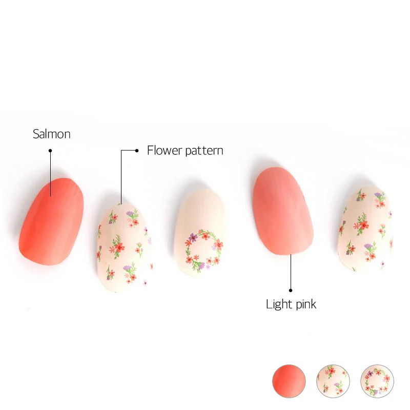 Gel Nail Strips - Floral Blusher - Image 3