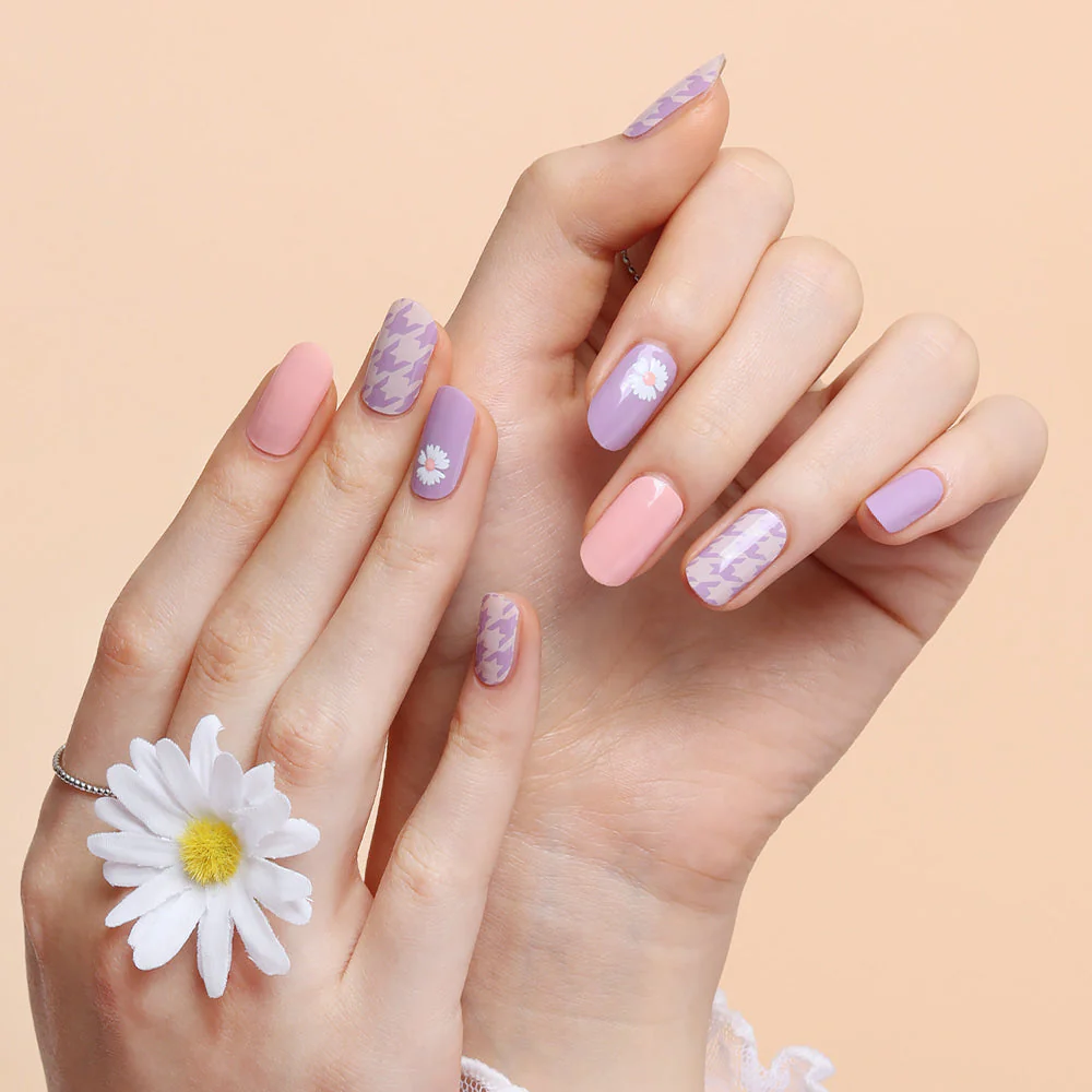 Gel Nail Strips - Lovely Daisy - Image 3