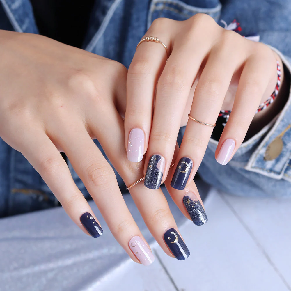 Gel Nail Strips - Midnight Sky - Image 3