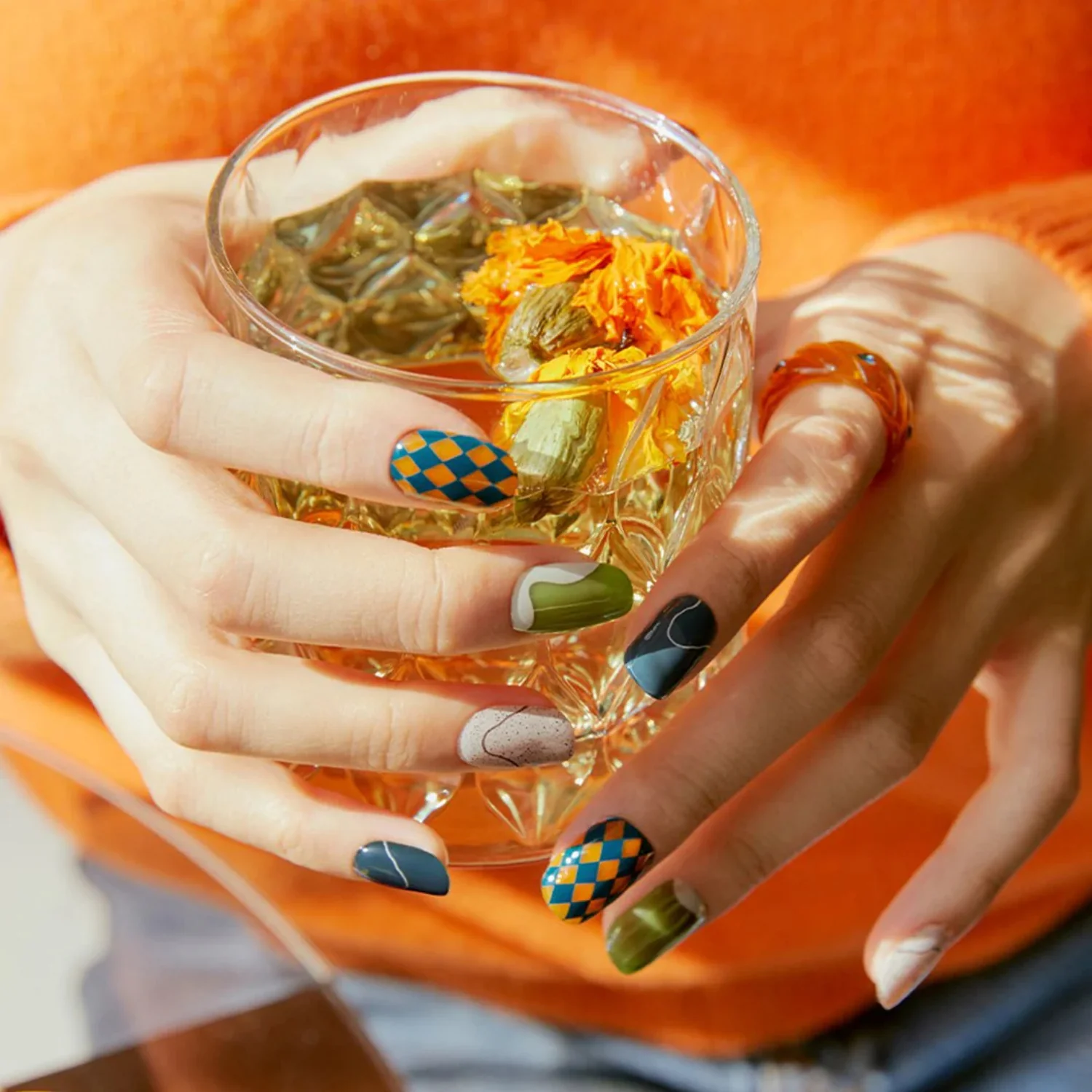 Semi-Cured Gel Nail - N Tea-time - Image 2