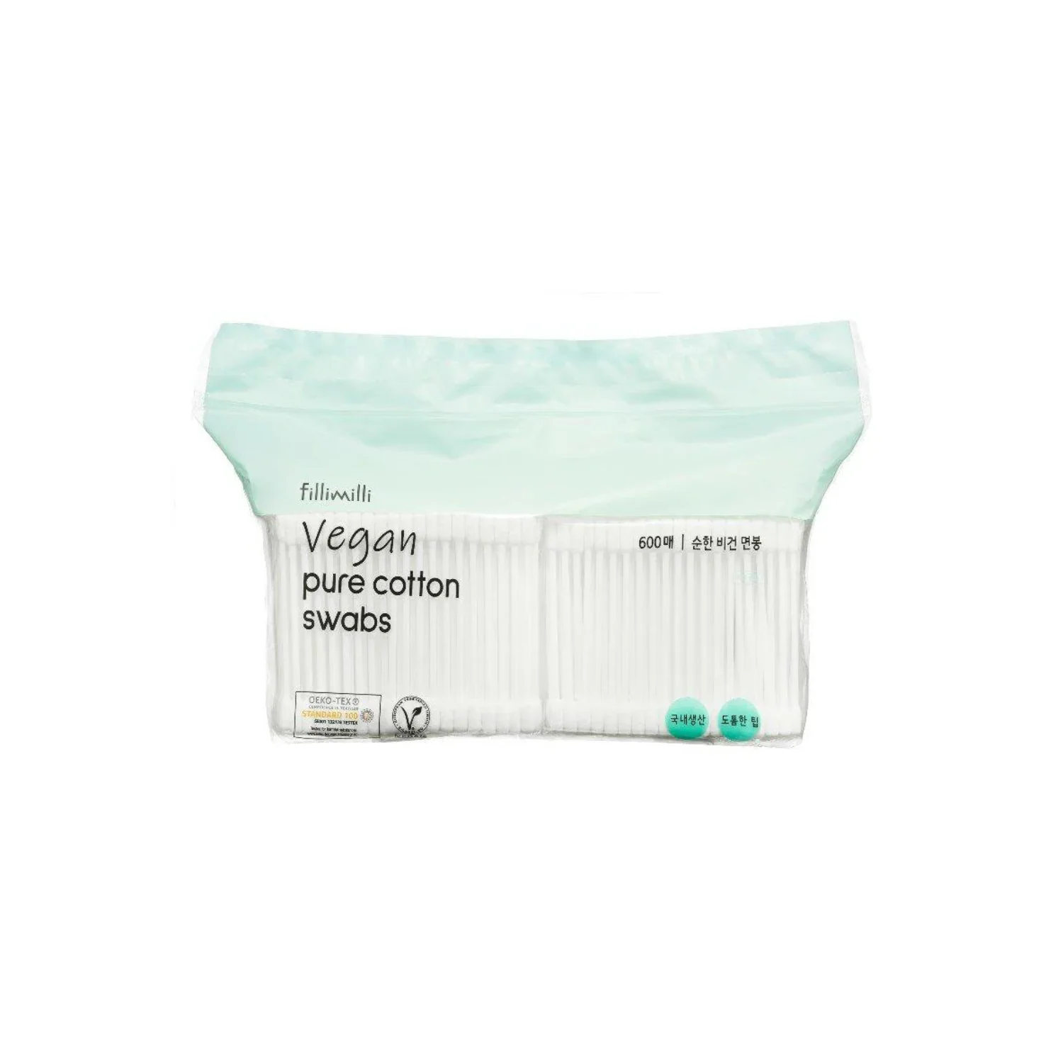 Vegan Pure Cotton Swabs [600pcs]